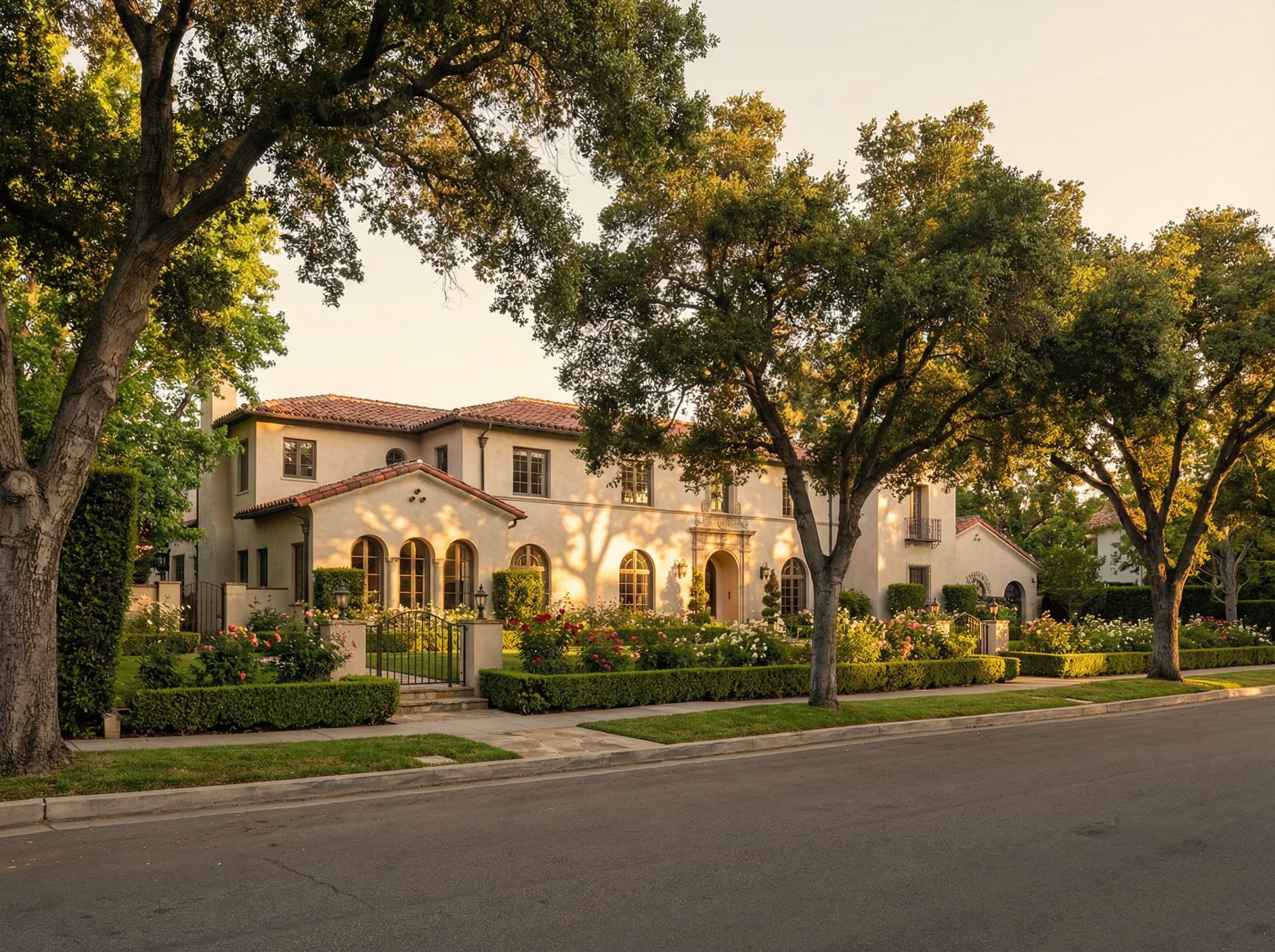 San Marino, California -- a neighborhood view